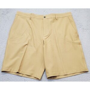 Dunning Golf Shorts Mens 38 Tan Stretch Performance Woven Regular Fit Waistband